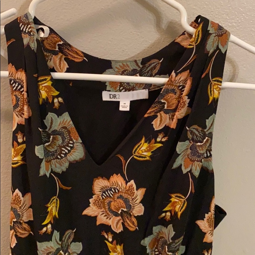 Black/colored flower dress